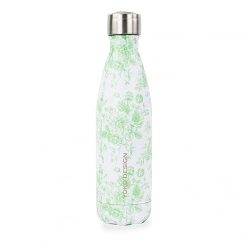 Yoko Design - BOUTEILLE ISOTHERME 500 ml TOILE DE JOUY VERTE