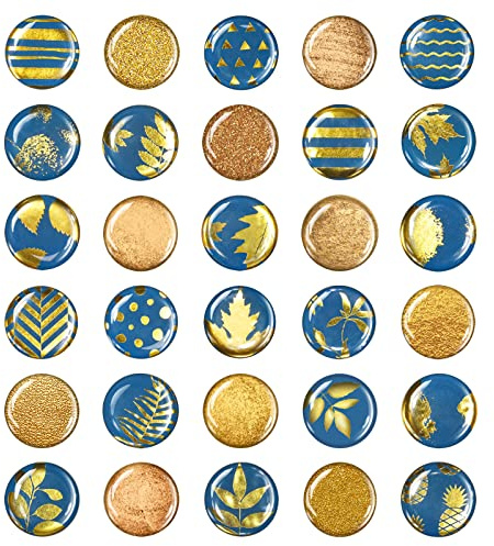 Laywvco 30Pcs Hexagon Fridge Magnets Colorful Refrigerator Magnets Cute Locker Magnets Decorative Whiteboard Magnets Glass Magnets