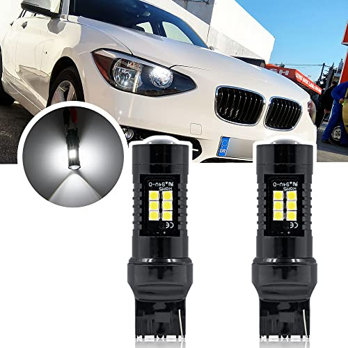 Nslumo Drl Luci di marcia diurna a LED per B/M/W 1Series F20 F21 2010-2015 7440 T20 W21W DRL Lampadine 2 pezzi Bimmer Daylight DLR Lampade di posizione del faro