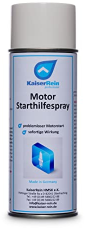 KaiserRein Motor Starthilfespray 1x400ml erleichtert den Motorstart bei Rasenmäher, Roller, Kettensägen und Motorgeräten sowohl bei 2 takt-, Benzin-, und auch Dieselmotoren