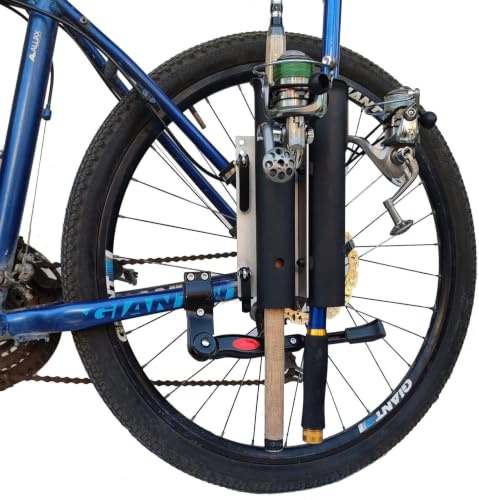 Bike Fishing Rod HolderBike Fishing Rod Rack and Carrier,Easy Mounts Two Rod to Your Bicycle,for Bicycle Fishing