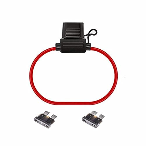 Movilideas 1 portafusibile per auto aereo resistente all'acqua portafusibili con 2 fusibili da 1 amp.