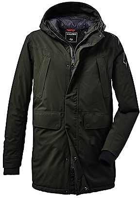 killtec Herren Funktionsparka mit Kapuze KOW 115 MN PRK, dunkeloliv, L, 37156-000