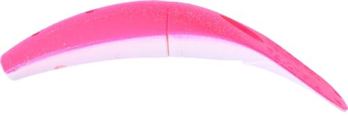 Yakima Köder Spin-N-Fish 3.0 Kunstköder Angeln Raubfisch Köder – Glitzer, Weiß, Rosa, 2 Stück