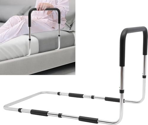 HINOPY Bettgitter für Ältere, Aufstehhilfe Bett Senioren Höhenverstellbarer Fallschutz für Senioren für Kingsize, Queen, Full, Twin, Unterstützung bis zu 136 kg