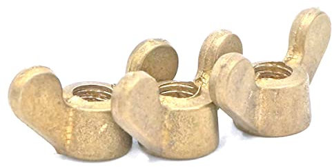 Flügelmutter und Schraube, Schmetterlingsflügelschrauben, Flügelmutter, Schmetterlingsmutter, 3 Stück, Messing-Flügelmuttern, Daumen-Schmetterling, M6, metrisches Gewinde, Befestigungselemente