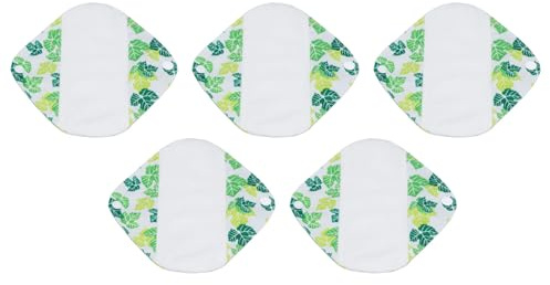 Sonew Sonew 5 St återanvändbara Mensskydd, Tvättbara Bindor med Vattenavvisande Trosskydd för Kvinnor, Mjuka och Andas, Lämpliga för Menstruation