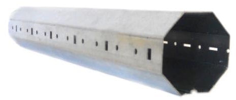 Rullo Avvolgitore Ottagonale | Rullo per Tapparelle e Tende in Ferro Zincato | Diversi Diametri | Personalizzabile in Lunghezza e Diametro