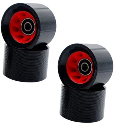 BESPORTBLE Doppelreihige Skating-räder Für Rollschuhe Skateboard-ersatzräder Skating-zubehör Abriebfest Druckbeständig Für Beton Fliesen Indoor Und Wettkampfskating