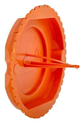 CusoTec Putzdeckel Ø 60mm rot für Unterputz-Gerätedose Unterputzdose Signaldeckel Schalterdose Verteilerdose (100)