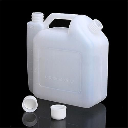 Pizgear Serbatoio dell'olio da 1 litro Bottiglia di miscelazione del carburante for benzina Serbatoio a 2 tempi, for decespugliatori for motoseghe 1:25 50:1 Tosaerba Tagliaerba Forniture da giardino K