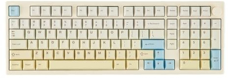 EPOMAKER Galaxy100 Lite QMK/VIA Aluminum Keyboard, 8000mAh, Numpad, Wired/BT/2.4Ghz, Hot Swap, Creamy Sound, RGB, Gasket, Wireless Gaming Keyboard (Creamy White, Wisteria Linear Switch)