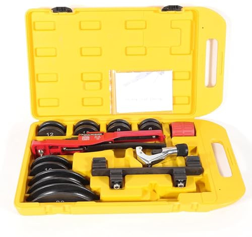 Manual Pipe Bender Kits, Manual Tube Bending Machine for Ø6mm-22mm, 0-90° Bending Angle and High Efficiency Accuracy, Long Service Life and Simple Installation, for Sanitary Ware, Heating