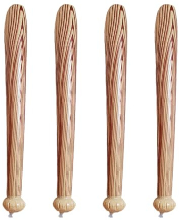 TOYANDONA Aufblasbarer Baseballschläger Jubelstab 80cm PVC 4 Stück Kinder Jungen Mädchen Party Outdoor Sport Spielzeug