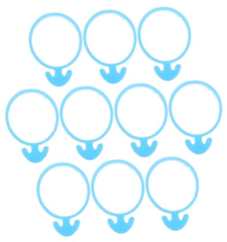 Alipis 10pcs Silicone Piping Bag Ties Rings for Cake Decorating Baking Tools Accessories Non-Slip Fixing Holders for Pastry Bags Lightweight and Portable Kitchen Supplies