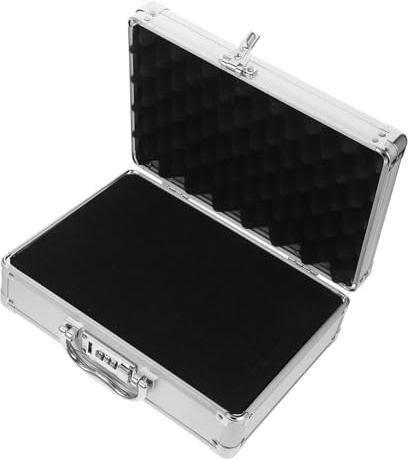 Toddmomy Boîte à Outils Solide et Résistante la Déformation Robuste en Alliage D'aluminium avec Poignée Portable Organisateur D'outils Multifonction pour Décoration Intérieure