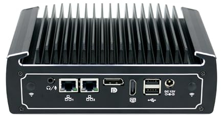 Fanless Mini PC, Industrial PC, Windows 11 or Linux Ubuntu, TPM2.0, I3 10110U, BX01, 2 x COM, SIM Slot, HDMI, DP, 2 x I210 LAN, Vesa Mount, WOL, PXE, Watchdog, 0 RAM, 0 Storage, Barebone No System