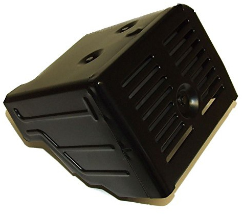 Icke äkta avgasljuddämpare och lock kompatibel med Honda GX340 & GX390 motor