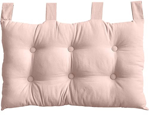 Testiera da Parete, 70 x 45 cm, Antica Rosa, da Appendere, Cuscino Trapuntato, 100% Cotone, Collezione Panama, Enjoy Home