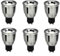 Ossun Lot de 6 ampoules LED GU10 à col long 76 mm 9 W GU10 Blanc lumière du jour 4000 K Super lumineuses Économie d'énergie Équivalent ampoules halogènes 80 W 720 lm Angle de faisceau 120°