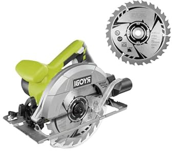 Pack RYOBI Scie circulaire RCS1400-G - 1400W - 66mm - lame CSB190A1-190mm - 24 dents