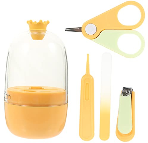 minkissy Tijeras De Uñas Para Bebés Cortaúñas Redonda y Mango Antideslizante Kit De Aseo Infantil Cortador De Uñas Para Recién Nacidos