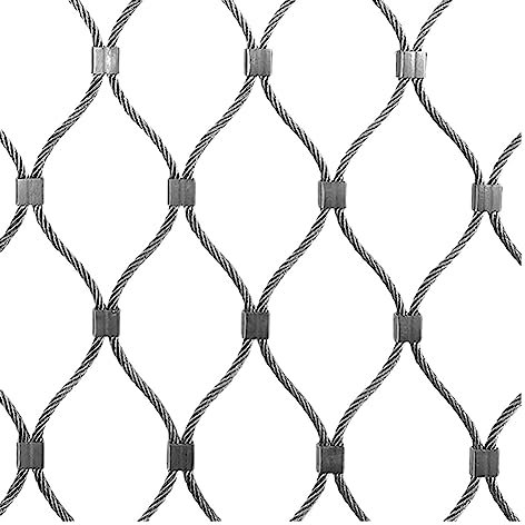 Drahtgitter Verzinkt Seilnetz Aus Edelstahl 304, 1,5 Mm Drahtdurchmesser, Stoßfest, Flexibles Netz, Garten, Bauernhof, Treppe, Balkon, Begrenzung, Dekor, Schutznetz ( Color : Silver-1.5mm diameter , S