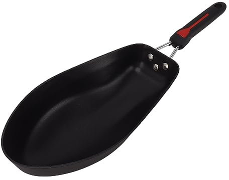 Padella Antiaderente per Pesce, Padella a Forma di Pesce 3D Padella Antiaderente a Forma Ovale in Acciaio Inossidabile per Cucina da Campeggio, Calore Uniforme, Facile da Pulire
