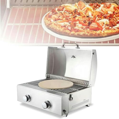 GFXYQPDNV Horno De Pizza De Acero Inoxidable, Horno Tostador De Aperitivos De Encimera, Temperatura Uniforme De 360 ​​°/Ahorro De Energía Y Protección del Medio Ambiente, para Equipos De Horneado