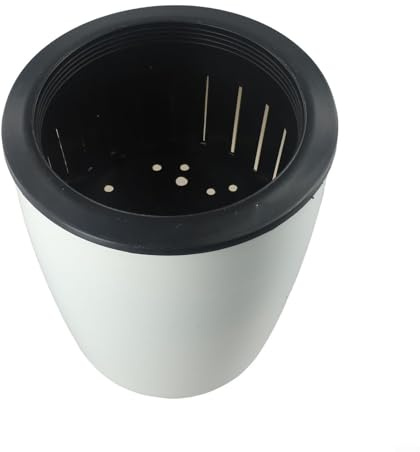 Pot de fleurs fonctionnel en plastique auto-arrosant avec réservoir d'eau intégré (XXL)