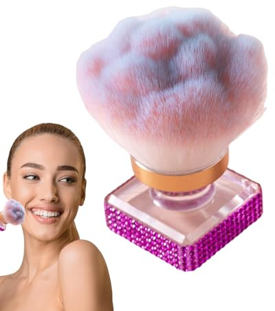 Brocha Polvo Fijador Herramienta polivalente para contorno, iluminación y | Brocha Para Polvos Sueltos Faciales Apto para en maquillaje, manicura y