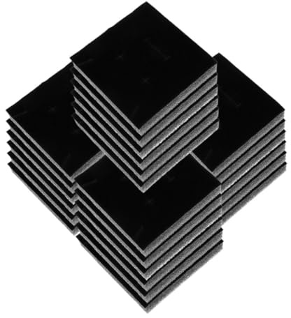 Healifty 50piezas Insertos De Esponja Para Cajas De Joyas y Organización De Anillos Diseño Práctico Apto Para Uso Personal y Comercial