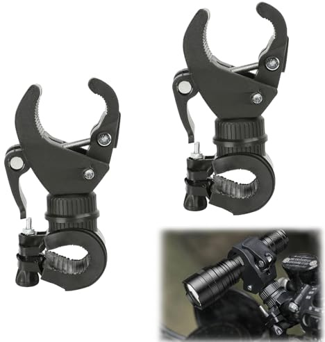 SOGHO 2 Stück Mehrzweck-Krückenhalter,Gehstockhalter,Halterungen Für Gehstöcke & Krücken,Stockhalter Für Rollator,Rollstuhlstockhalter Für Rollstühle Feste Taschenlampen,Universelles Krückenhalter