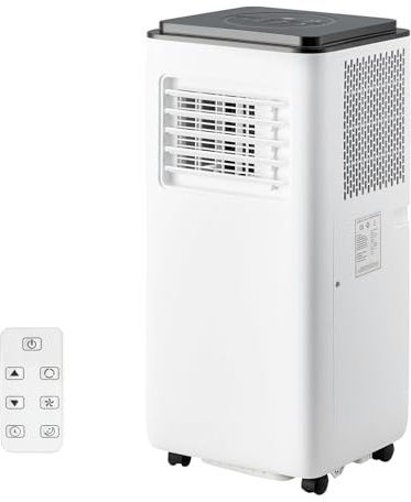 10K BTU Portable Air Conditioners, Cools up to 450 Sq. Ft 3-in-1 Movable AC for Room with Dehumidifier Fan Sleep Mode, 24H Timer, Remote Control, and Window Installation Kit Included