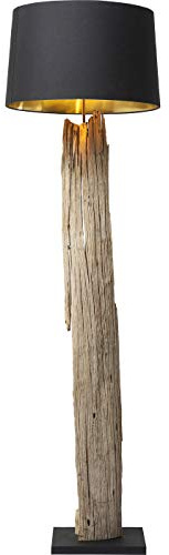 Kare Design Stehleuchte Nature Straight, Landhaus Stil, Wohnzimmer Lampe, Lampe fürs Schlafzimmer, Leuchtmittel nicht inklusive, 171x52x52cm, Schwarz