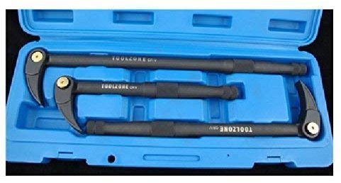 3PC CRV Multi Angle Adjustable Pry / Crow / Wrecking Bar Set - Building Tool