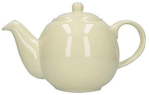 London Pottery Teapot with Strainer, Off-white, 4 Cup (900 ml)