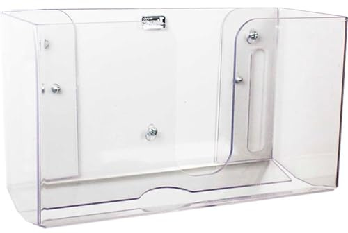 TrippNT 51912 Shatterproof Dual Dispensing Paper Towel Holder, Clear, PETG, 10 7/8 X 6 1/2 X 4 1/4 inches WHD