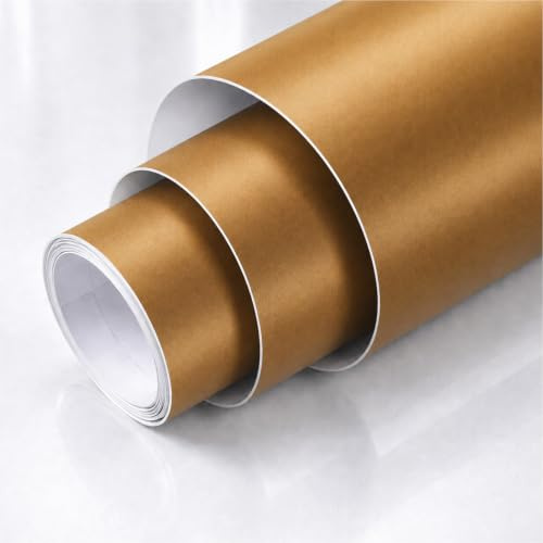 TipTopCarbon Möbelfolie selbstklebend matt - langlebige Möbel Klebefolie Kupfer 2m x 60cm - Klebefolie Küche - selbstklebende Folie Möbel - moderne Schrankfolie versch. Größen