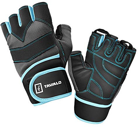 TAVIALO Fitnesshandschuhe Herren M/L – Trainingshandschuhe mit Handgelenkstütze & doppelter Handfläche – ideal für Krafttraining, Bodybuilding, Crossfit – CE-konform, rutschfest