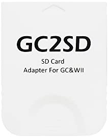 NORMICHIC GC2SD - Adattatore per scheda micro SD, scheda di memoria TF per console NGC Gamecube Wii (bianco)