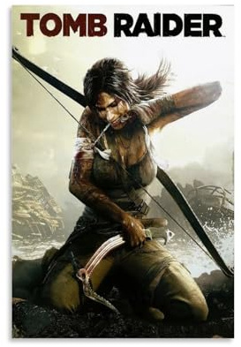 DEEBOW Tomb Raider (2013) Póster de pintura decorativa lienzo pared carteles e imagen de arte impresión moderna familia dormitorio decoración carteles 40 x 60 cm