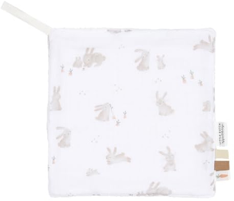 Little Dutch Schnullertuch Schmuset Baby Bunny - Newborn Naturals weiß/beige