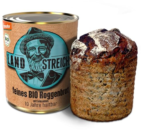 LANDSTREICHER Demeter Bio Dosenbrot, 10 Jahre haltbar (1, Roggen)