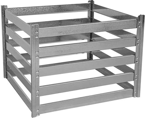 Komposter Metall verzinkt 93 x 93 x 70cm / 550 Liter | Gartenkomposter Stecksystem individuell anpassbar