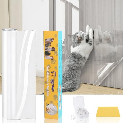 YnewL Kratzschutz Sofa Katze, 30cm x 6m Wandschutzfolie Selbstklebend | Selbstklebende Folie, Folie für Möbel Transparent Sofaschutz Katze für Möbel Couch Sofa Wand Tür Schutz