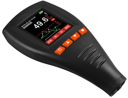 Medidor De Espesor De Revestimiento De Pintura, 0~2000um Digita Film Coating Thickness, Μm, Mm, Mil, Inch, LCD Backlight Display with Screen Rotation, para Comprobar El Revestimiento
