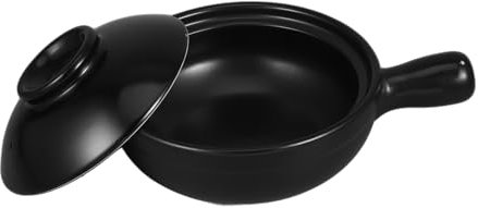 Alipis Olla Arrocera De Piedra Tapa Ollas De Barro De Cerámica Para Cocina Tradicional Para Gachas De Arroz y Sopa
