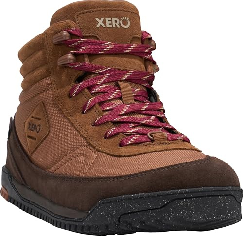 Xero Shoes Men's Ridgeway Barefoot Hiking Boots, Rawhide, 10
