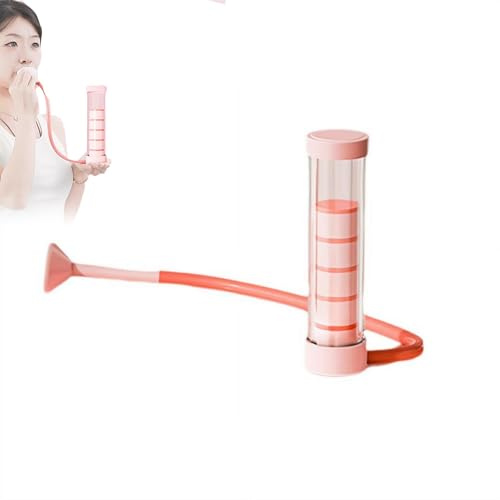 Breathing Exercise Device for Lungs,Breathing Dumbbell Deep Breathing Trainer,Abdominal Muscle Trainer for Adults,5 Level Weight Adjustable 20-100g,Easy to Use and Clean